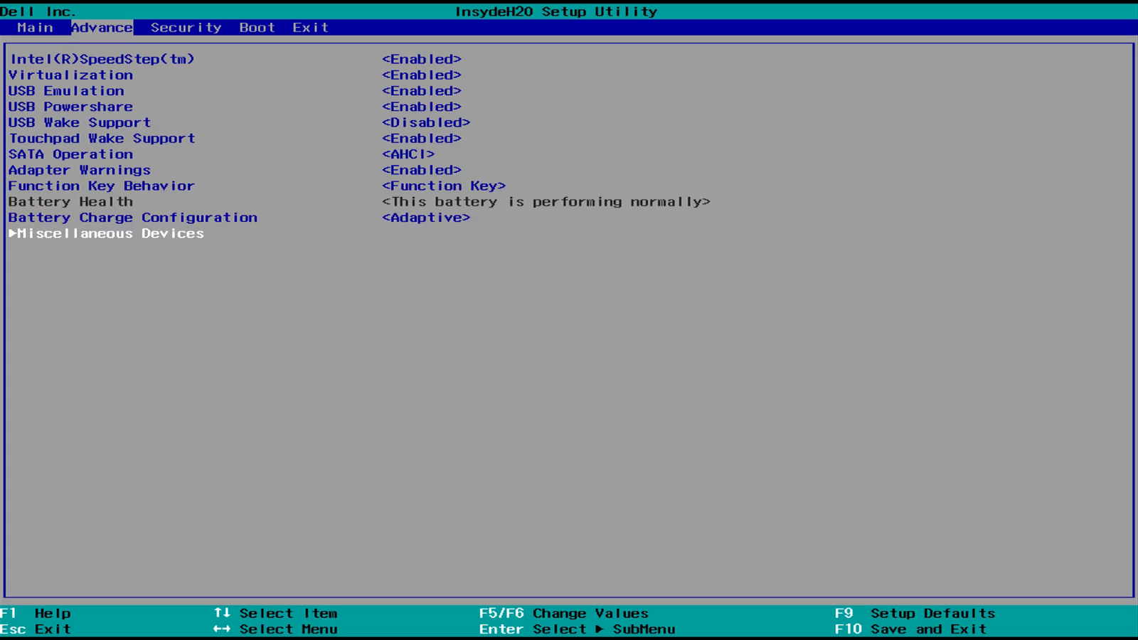 insydeh20 setup utility hp drivers